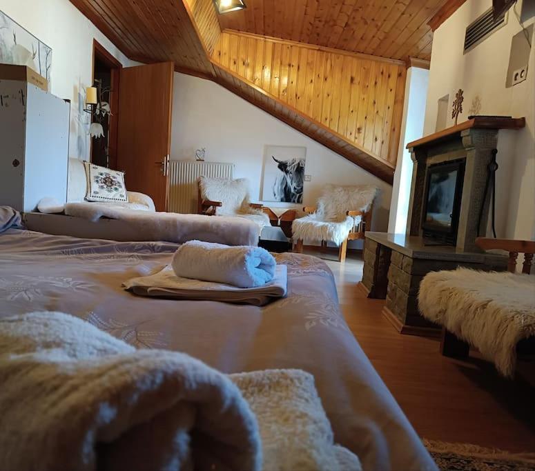מצובון Cozy Loft With Fireplace & View מראה חיצוני תמונה